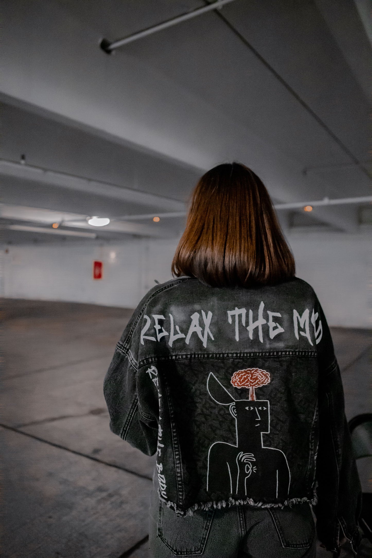 DENIM JACKET "RELAX THE MIND"