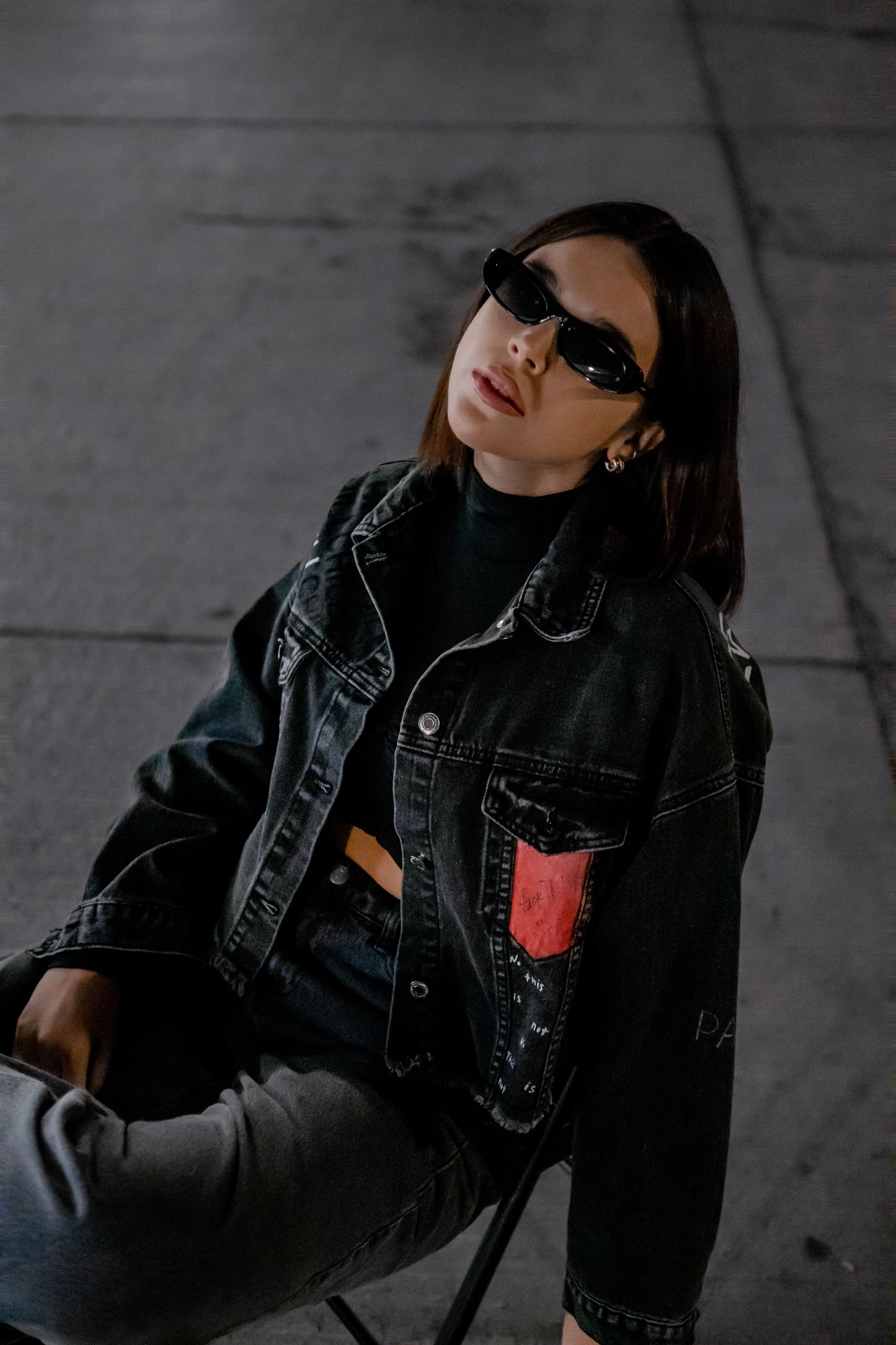 DENIM JACKET "RELAX THE MIND"