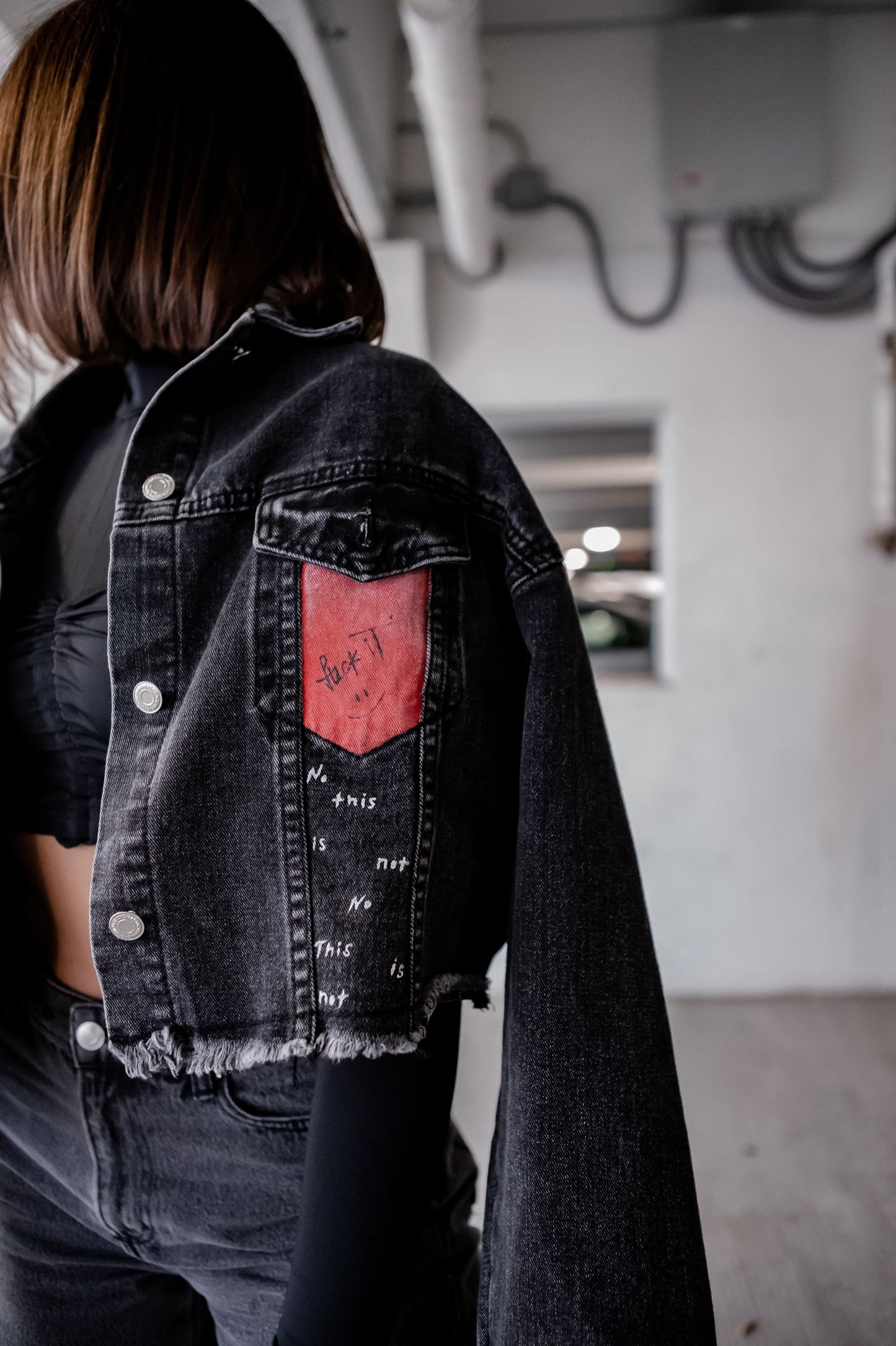 DENIM JACKET "RELAX THE MIND"