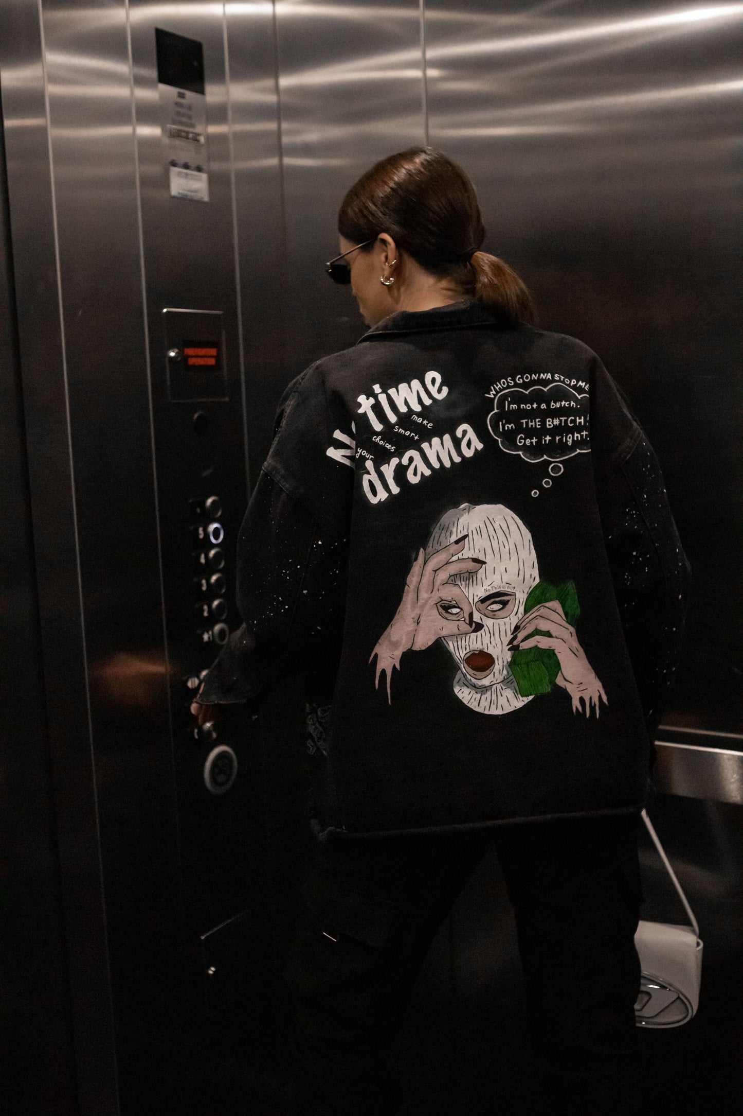 DENIM JACKET "NO DRAMA"