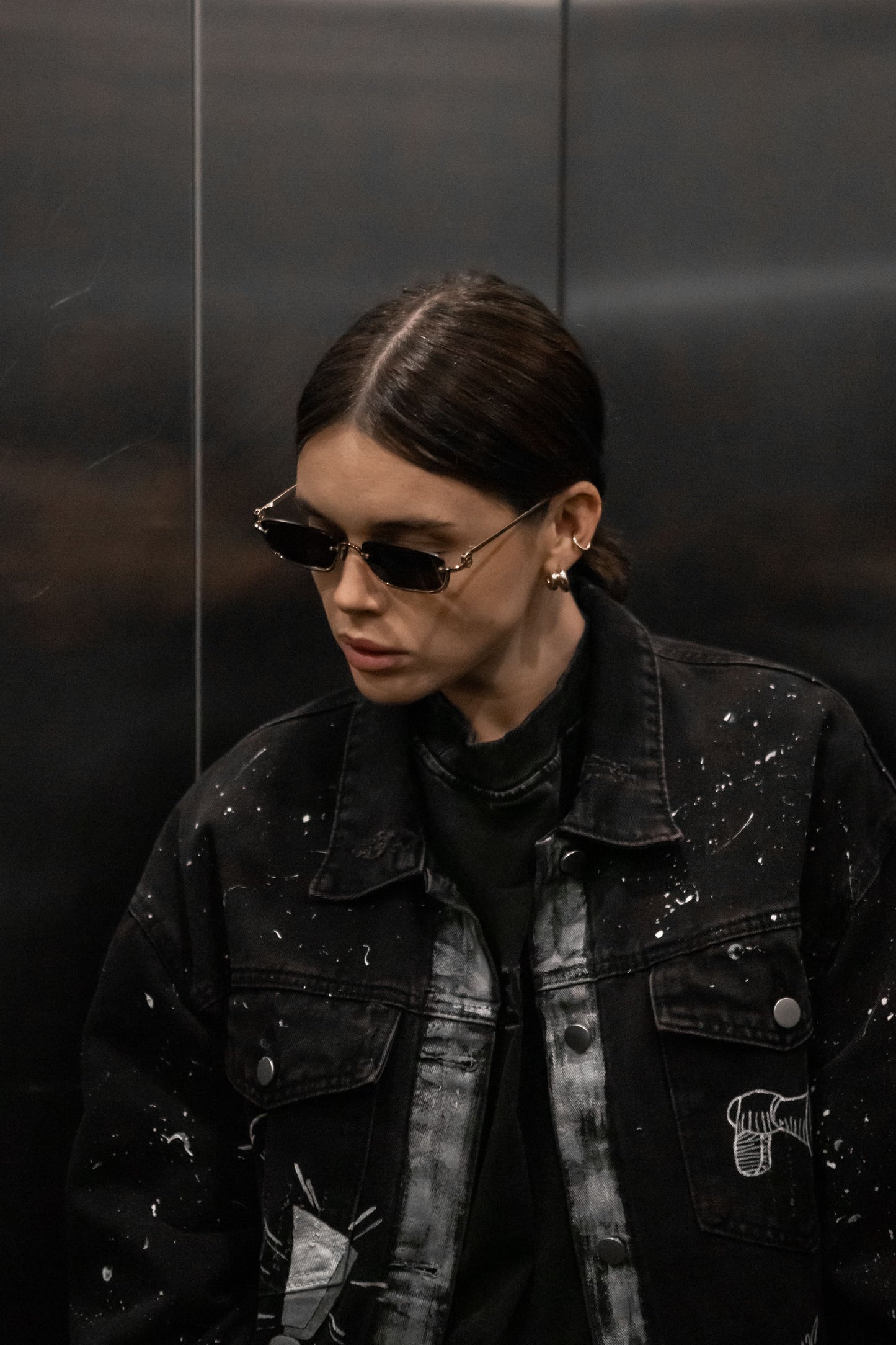 DENIM JACKET "NO DRAMA"