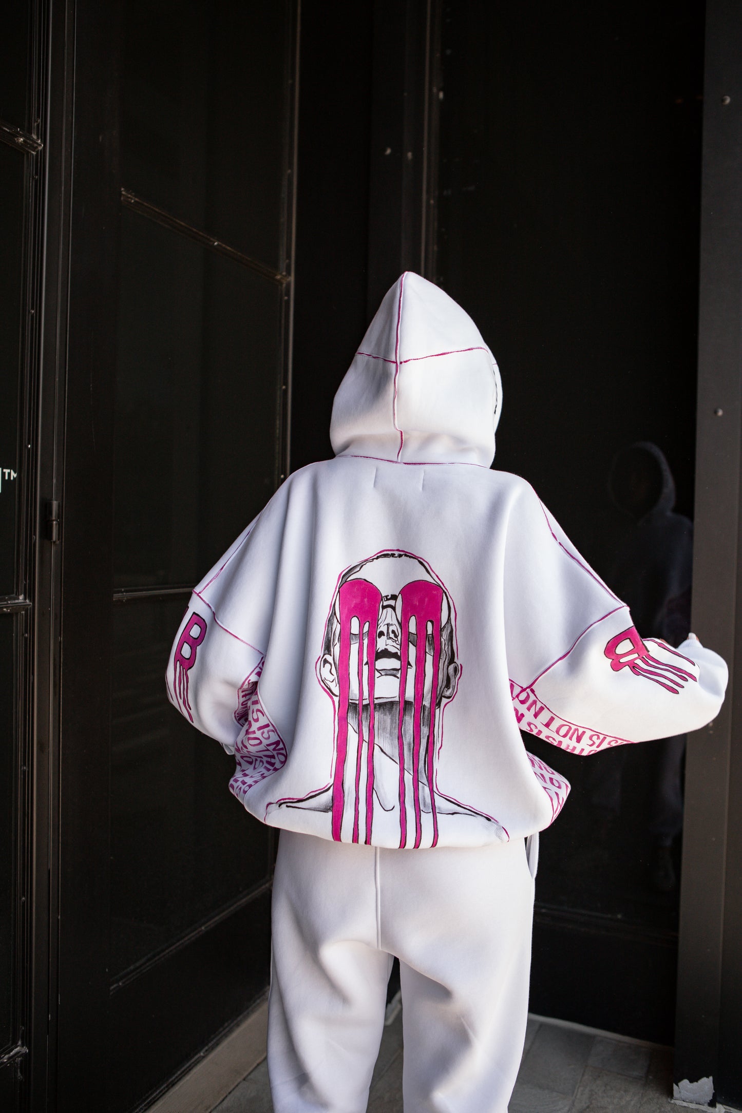 HAND PAINTED TRACK SUIT "NO THIS IS NOT D1OR"