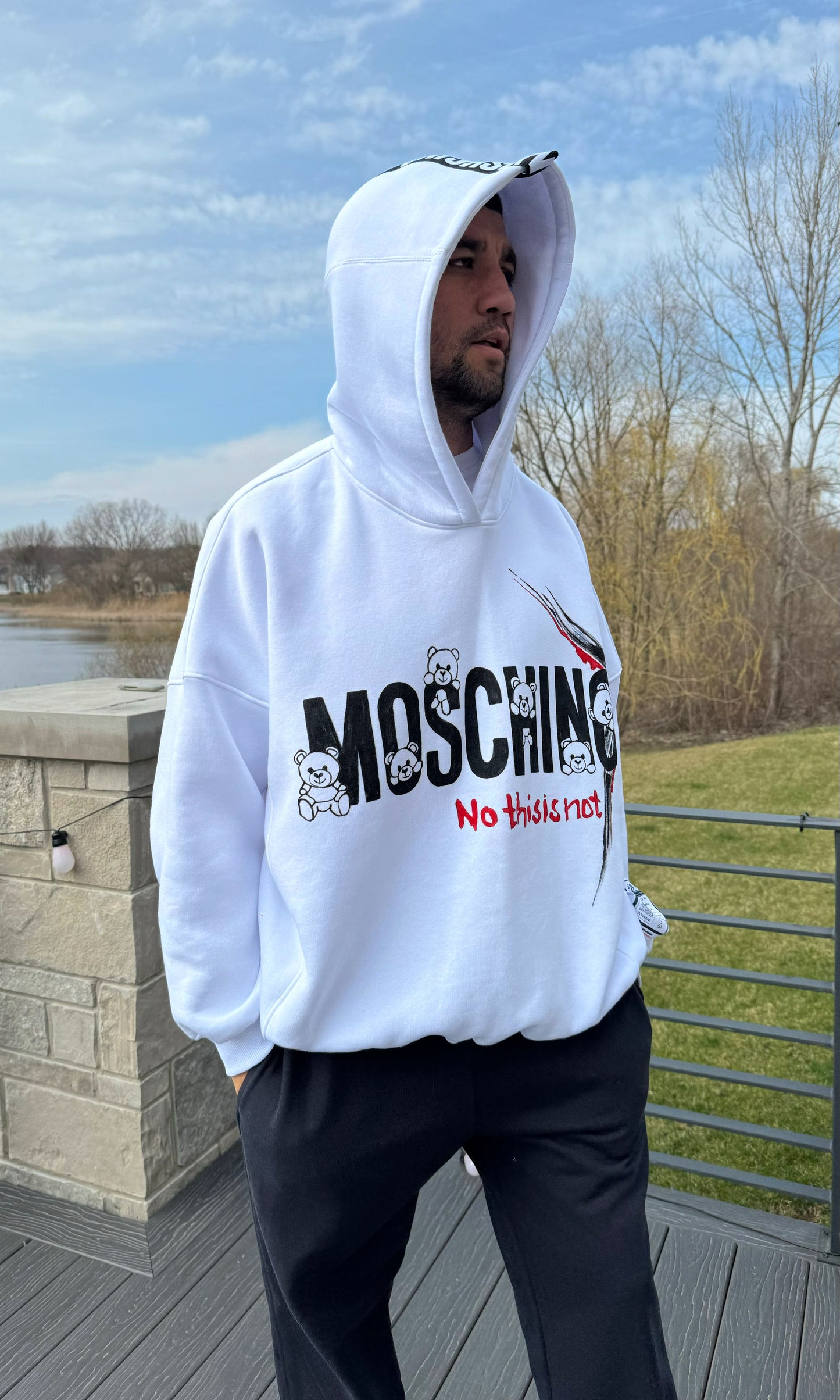 HAND PAINTED TRACK SUIT "MO$INO"