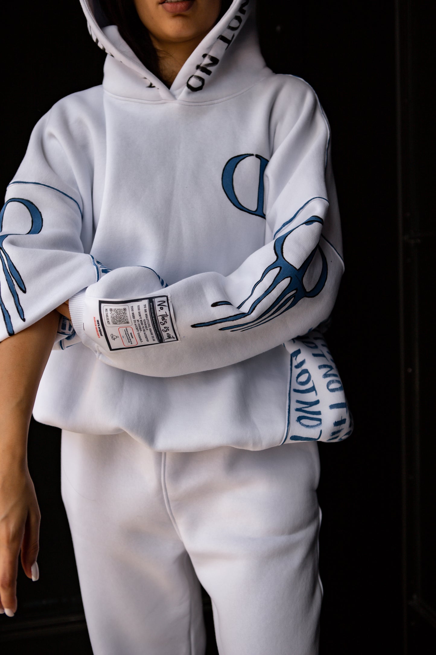 HAND PAINTED TRACK SUIT "NO THIS IS NOT D1OR"