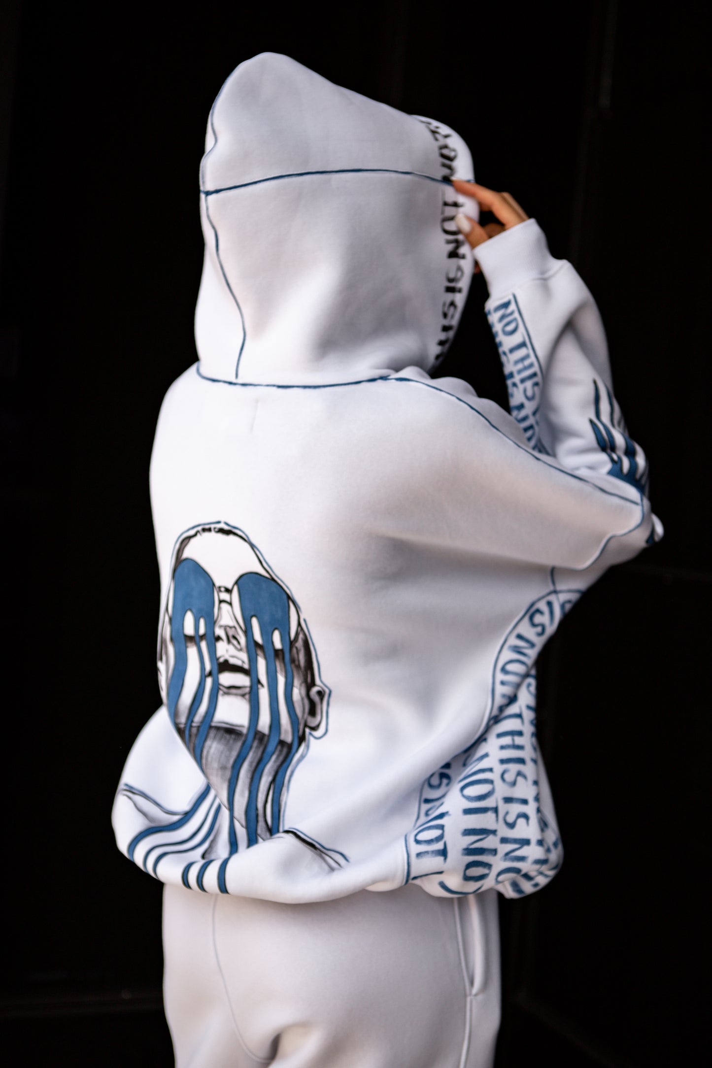 HAND PAINTED TRACK SUIT "NO THIS IS NOT D1OR"