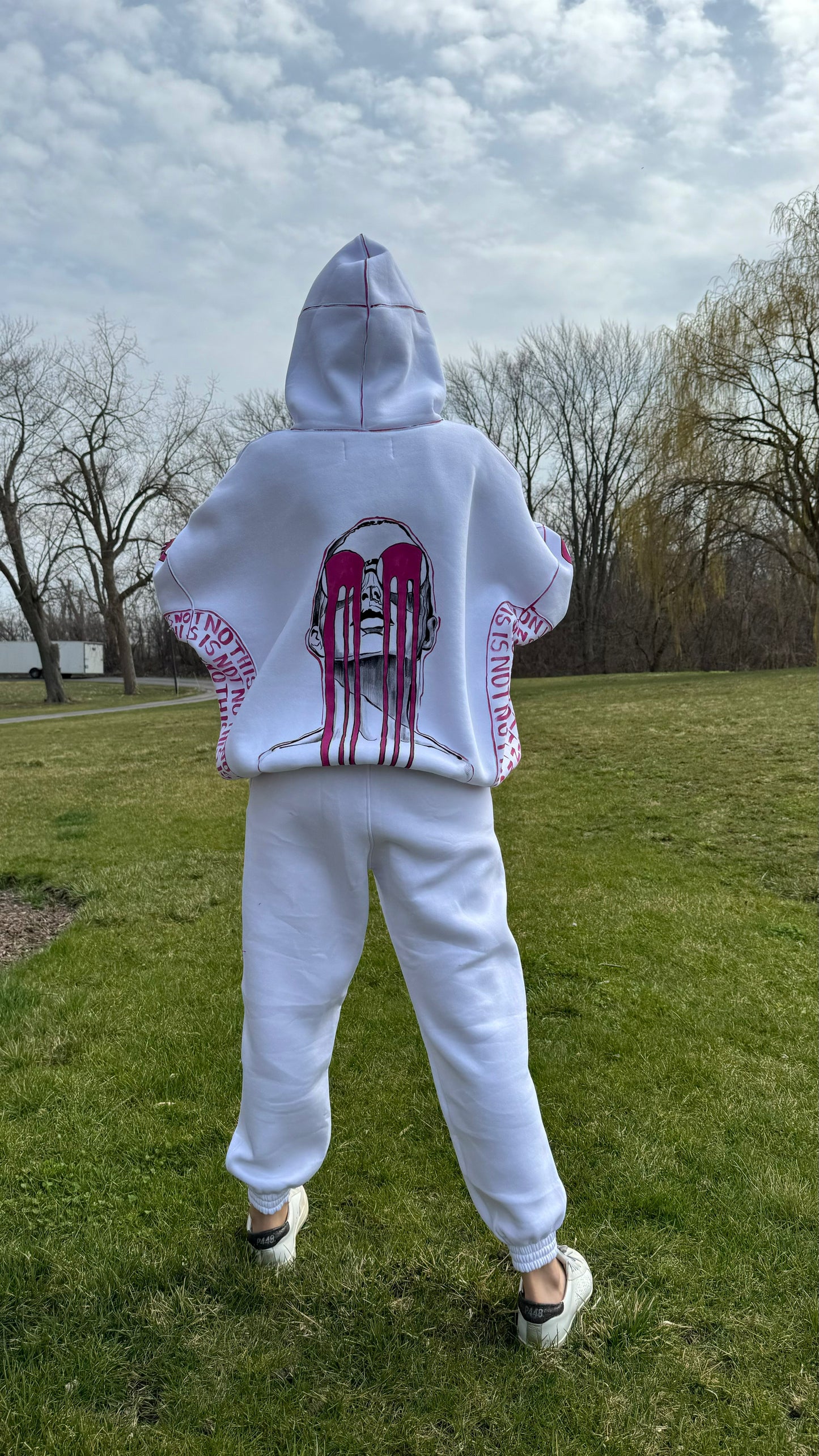 HAND PAINTED TRACK SUIT "NO THIS IS NOT D1OR"